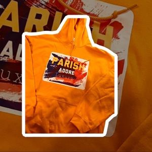 New Parish Adore orange / Multicolor Hoodie